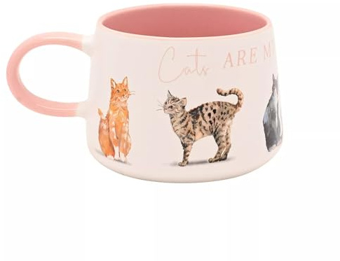 Widdop & Co. Ceramic Mug - 'Cats are My Favourite People' - The Wildlife by Ling Design - Stylish Tea & Coffee Cup