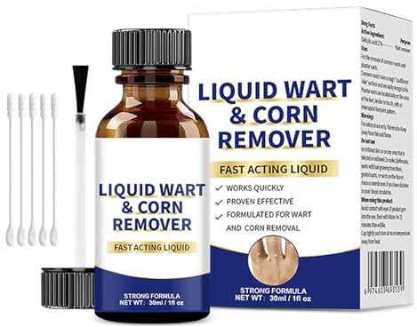 Quita Verrugas,Verrugas Quitar,Tratamiento Suave de Eliminar Verrugas,Pediculadas y Comunes,la Mayoría de las Partes del Cuerpo,Fácil de Usar,Acción Rápida y Sin Irritación - 30 ml