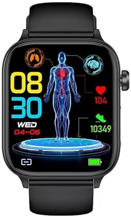Marsyu 2026 Neu Smartwatch Herren Damen mit EKG+HRV/Blutdruck/Harnsäure/BMI