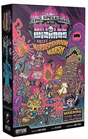 Cryptozoic - Epic Spell Wars of The Battle Wizards 3: Melee at Murdershroom Marsh - Drittes Spiel der Serie - Explosives Zaubersprüche-Kartenspiel - Ab 15 Jahren - Für 2 bis 6 Spieler - Englisch