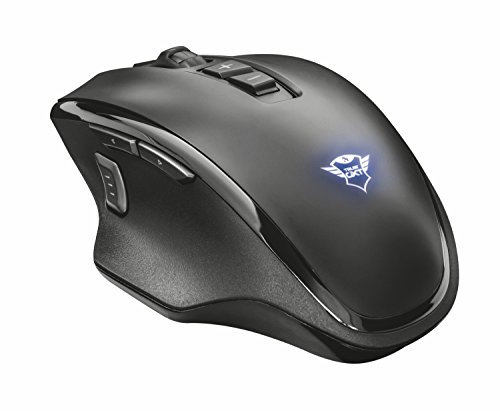 Trust Gaming GXT 140 Manx Souris Gaming sans Fil, Lumineuse - 600-3000 DPI, 8 Boutons