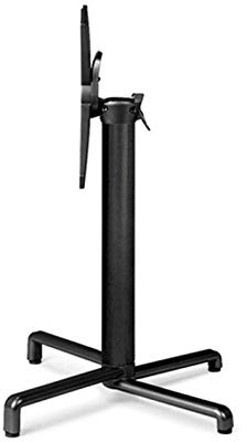 Dublino Nardi Tischgestell Klappbar Tischbein | Premium | PN5045/anthrazit | Aluminium | Esstisch | H 72 cm | 5,8 kg | Standfläche 48x52 cm | max. Tischplattengröße 80x80 / Ø 80 cm