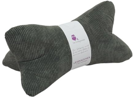 Leseknochen Nackenkissen Handmade in D, waschbar (Cord Jäger)