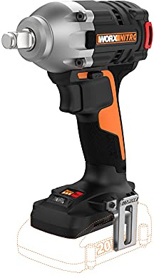 WORX Nitro WX272L.9 20V Power Share 1/2” Cordless Impact Wrench with Brushless Motor (Tool Only) | Battery & Charger Not Included; 3-Speed Control; 1/2-Inch Anvil; PowerShare