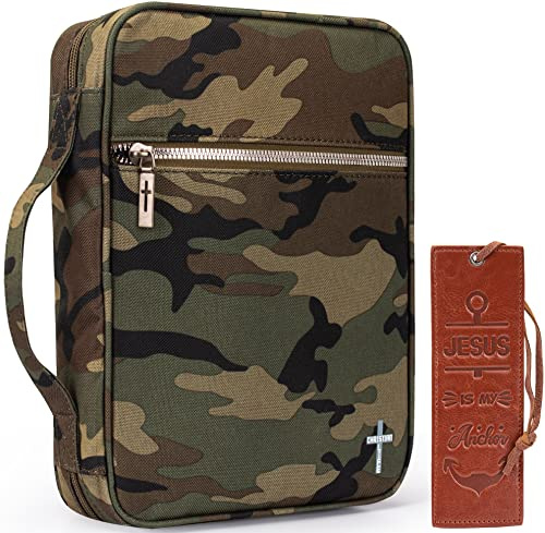 Montana West Bible Cover for Women Men with Leather Bookmark Book Carrying Cases Church Bag for Outdoor Protective