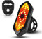 flintronic Luz Trasera LED de Bicicleta Recargable por USB, Luz LED de Control Remoto Señal de Giro, Luz de Bicicleta Impermeable de Alto Brillo, para Bicicleta de Carretera de Montaña, 5 Modos
