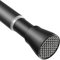 AIZESI Tension Rods for Curtains 28 to 48Inch(70-130cm:22mm) Black Extendable Curtain Poles,Spring Tension Rod No Drill Shower Rod Adjustable Curtain Pole for Clothes Windows,Bathroom