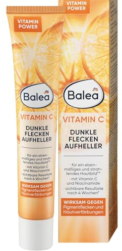 Balea Set da 2 pezzi per la cura della pelle: crema viso VITAMIN C Niacinamide per macchie scure (50 ml) + crema per le mani asciutte con fattore di protezione solare SPF 10 (75 ml), 125 ml