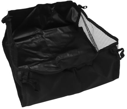 Jopwkuin Aufbewahrungstasche für Rollstühle, Spanndesign, Großes Fassungsvermögen, Schwarz, Atmungsaktives Netz, Verschleißfestigkeit Unter Dem Sitz, Rollatortasche für den Außenbereich