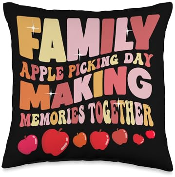 Apple Picking Season For Apple Picker Apple Picking Day Apply Picker Throw Pillow, 16x16, Multicolor