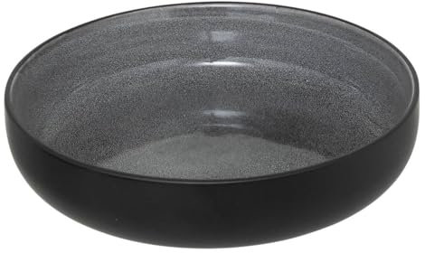 Secret de Gourmet Diane Assiette creuse en céramique grise Diamètre 21 cm
