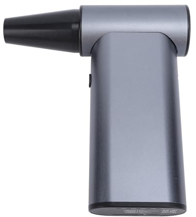 CHICIRIS Ventilatore a Getto Secco Ricaricabile Spolverino Elettrico Multifunzione Ventilatore Portatile Ad Alta velocità Silenzioso Senza Fili Portatile per Computer di Bordo