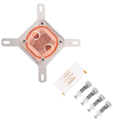 HOMSFOU Cover Water Block Replacement for Cpu Waterblock Base Water Cooling Block Computer Supply Rgb Cpu Cooler Processor Cooler