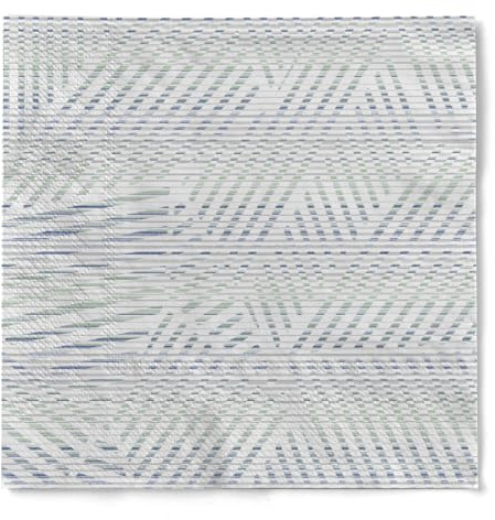 Mank Serviette Femke, 40 x 40 cm, 3-lagig, 100 Stück Papierservietten, 3-lagige Servietten aus hochwertigem Tissue, Frühlings-Boten in hell grün, eukalyptus, blau und grau (Grau-Blau-Eukalyptus)