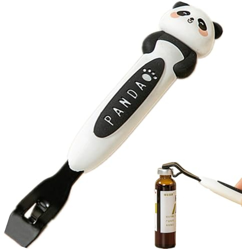 Simpatico apribottiglie in acciaio inox, a forma di panda per liquido orale, per bottiglie di birra, lattine, coperchi