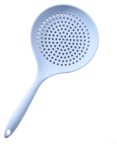 Schiumarola in silicone resistente al calore per cucinare, facile da pulire e mantenere (blu)