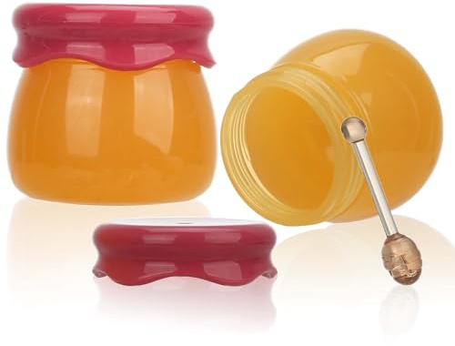 COSIDEA Lot de 20 pots vides en plastique pour baume à lèvres 6 g