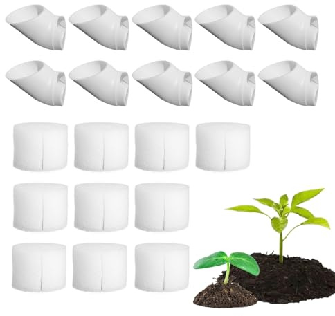 Renopfect Copas Hidropónicas | Tazas De Cultivo Hidropónico para Plantas,de Cultivo Sin Suelo con Esponjas de Germinación para Invernadero Balcón e Interior