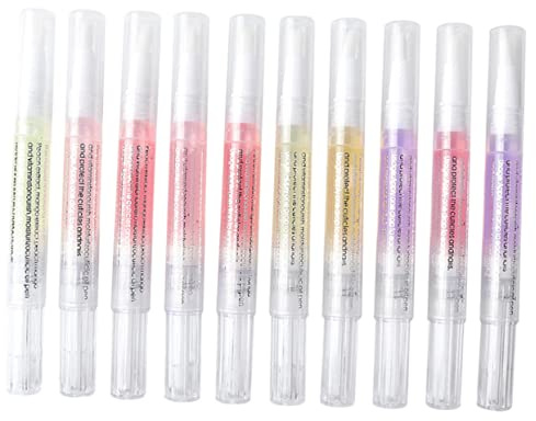 FRCOLOR 10 Bolígrafos de Aceite para Cutículas Nutritivos y Suavizantes, Hidratantes para Uñas y Tejido Cutáneo Seco, Adecuado para Manicura en Salón y Uso Doméstico en Uñas DIY