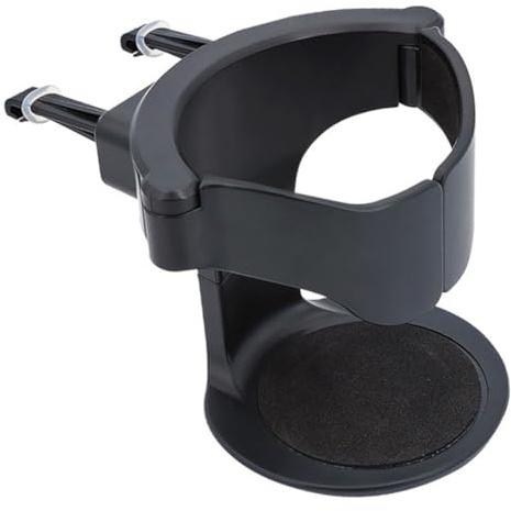 Amosfun Soporte de Taza para Automóvil Organizador de Bebidas Multifuncional Porta Vaso para Coches Accesorio Interior Elegante y Duradero Compatible con Botellas y Vasos Color Negro