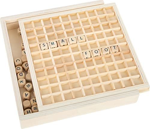 Small Foot Ordspel Educate Av Trä, Ordspel För Abc-Nybörjare Och Elever, Från 6 År, 10952