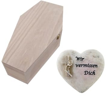 Kleintiersarg aus Holz P-799 Gr. L + Grabschmuck