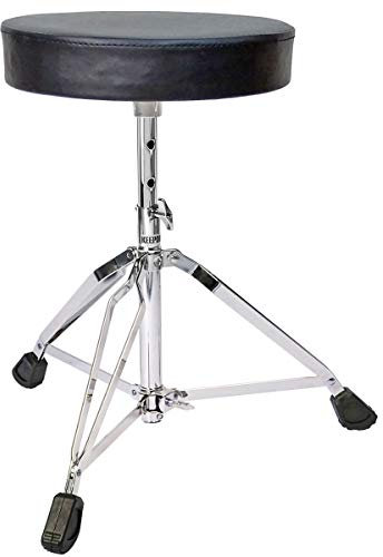 keepdrum KD-SH200 Drumhocker höhenverstellbar Drum Throne Rundsitz Schlagzeug Hocker