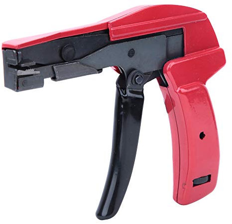 Heayzoki Kabelbinderpistole, Kabelbinderpistole und bündig geschnittene Kabelbinderpistole, Befestigungs- und Schneidwerkzeug mit Stahlgriff für 2,4-4,8 mm Nylon-Kabelbinder