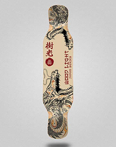 Wood light Skateboard Longboard Deck 46x10 Japan Series Dragons
