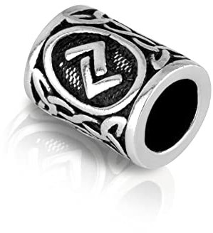 NKlaus Futhark Bartperle JERA 925 SterlingSilber Haarperle Herren Haar Bartschmuck 2164