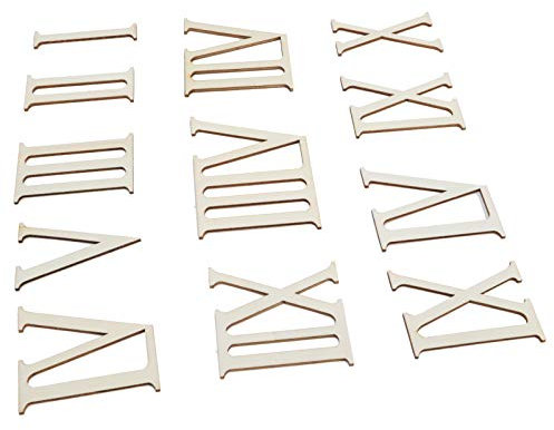 Numeri Per Orologio Da Parete, Numeri In Legno, trucioli di Legno Fai-da-Te Artigianali in Legno Leggeri per la Decorazione Domestica per Accessori da Sposa
