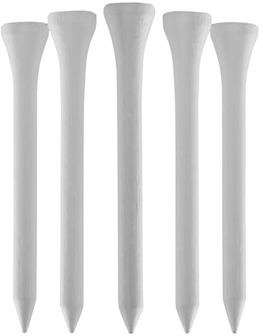 TH Golf Bambus-Golf-Tees, umweltfreundlich, nachhaltig, robust, 70 mm, Weiß, 1000 Stück