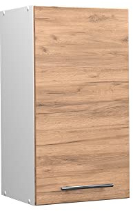 Vicco Hängeschrank Fame-Line, Goldkraft Eiche, 40 cm | 1 Tür · Soft-Close · 2 Einlegeböden · Metallgriffe · ✓ Praktischer Stauraum