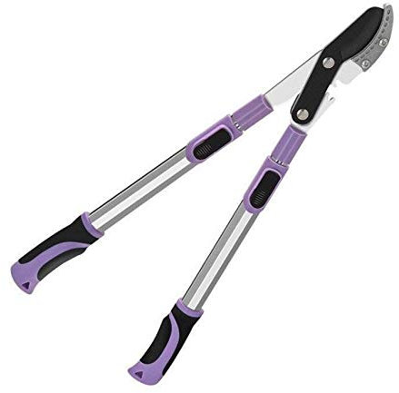 TONZN Tijeras de podar, Tijeras de podar de jardinería, Tijeras de podar de Yunque telescópicas de Mango Largo, Ligeras, afiladas y fáciles de Cortar, Mango Largo Fuerte y Recto