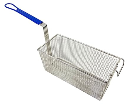 Panier de rechange pour friteuse commerciale compatible avec les friteuses électriques et à gaz Pitco 340 mm de long x 165 mm de large x 150 mm de haut