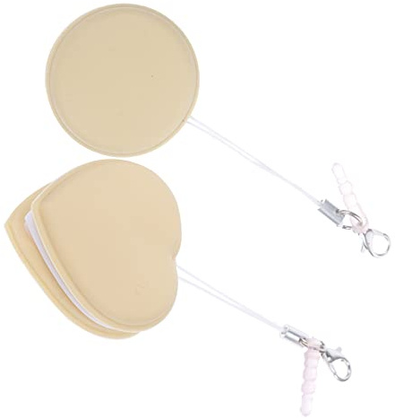 Lot de 2 Outils de Nettoyage D’écran Téléphone Kaki PP Silicone | Formes Ronde et Cœur, pour Ordinateur, N’abîme Pas la Surface, Enlève Traces et Empreintes Style Aléatoire