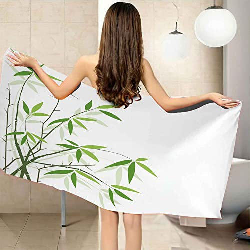 Bamboo Beach Towel, Bamboo Beach Towels for Adults Kids Microfibre Travel Towel, Quick Dry Sand Free Lightweight Pool Towel for Swim, Bath, Travel Beach Towel 200x200