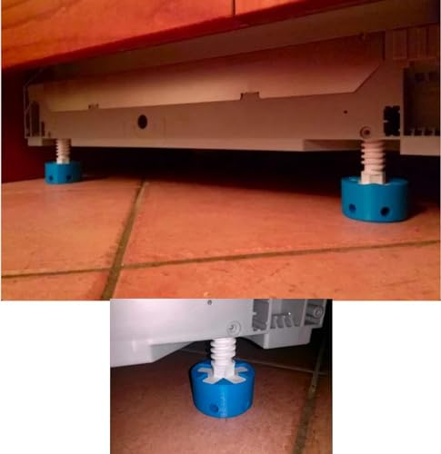 Kit d'extension pieds 2 avant + 1 arrière hauteur 30 mm Lave-vaisselle compatible avec Bosch Siemens Neff et Gaggenau