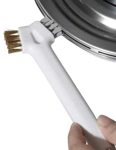 Gkumgwo Small Wire Brush - Kitchen Cleaning Scrub Brush | Stove Wire Brushes with Stiff Bristles and Cooktop Scraper for Pot Pan, Household Cleaning Tools