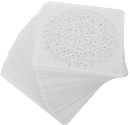 Anneome 64stücke Mandala Schablonen Filigrane Malschablonen Wiederverwendbare Diy Vorlagen Dekorative Mandala-elemente-ornamente Malzubehör Für Wände Holz Glas