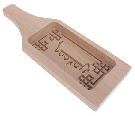 KICHOUSE 1pezzi Stampo Biscotti in Legno Squisito Design Di Biscotto Adorabile Strumento Di Cottura Salutare Forniture Per Cottura in Legno Integrato