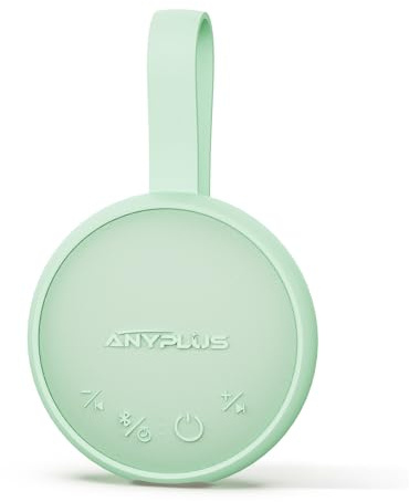 White Noise Sound Machine, Portable Sound Machine for Sleeping Adults & Baby, with Bluetooth 5.1/24 Soothing Sounds/Battery Powered/3 Timer Memory Function for Office/Bedroom/Travel（Green）