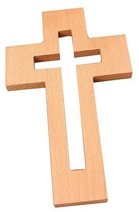 ABOOFAN 1pc Holz Kruzifix Kreuz Hängen Leichte Und Empfindliche Handwerk Für Wohnkultur