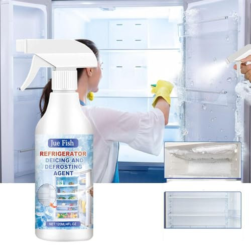 Defrosting Spray for Fridge Freezer, Refrigerator Deicing and Defrosting Agent, Defrosting Spray for Refrigerator Defroster, Fast Defrost Removal for Fridge Car Kitchen