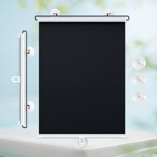 Verdunkelungsrollo mit Saugnapf, Thermo-Isolierung, UV-Schutz, ohne Bohren, 58 x 208 cm