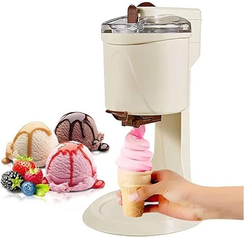 Premium Ice Cream Maker with Compressor - 1L Automatic Soft Serve Machine for Home, Yogurt & Sorbet - Mr. Whippy Style, Large Capacity, Easy to Use