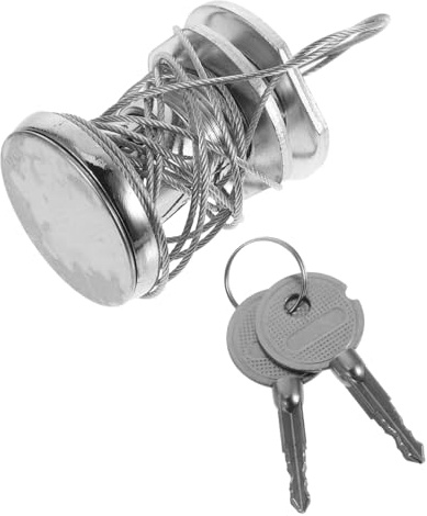 SOPOTUTU Serratura Porta Garage con Filo Acciaio e Nucleo Rame Blocco Sicurezza Antifurto e Sblocco Emergenza Rapido Installazione per Porte Garage