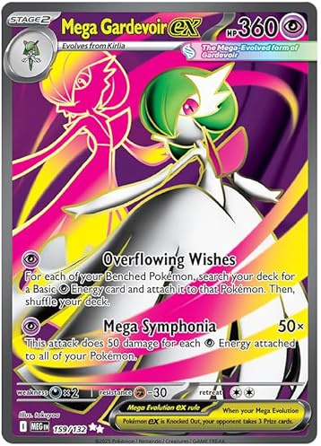 Mega Gardevoir ex 159/132 Ultra Rare Pokemon Card | Mega Evolution Base Set | ME01 | Titan Authenticated