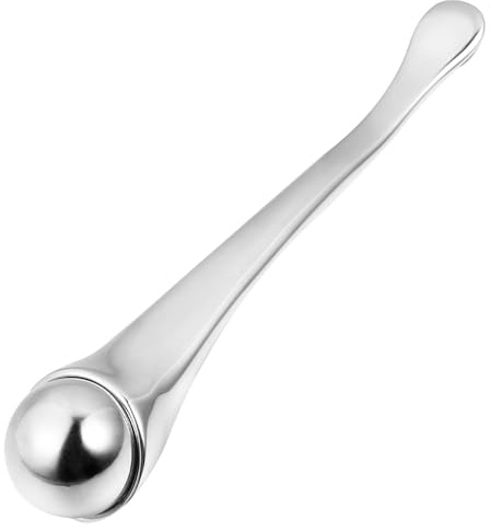 NUOBESTY Bâtonnet de Massage Visage en Métal Cuillère pour Crème Contour des Yeux Applicateur Hygiénique Anti-Imperfections Léger et Portable pour Soins Cosmétiques Précis