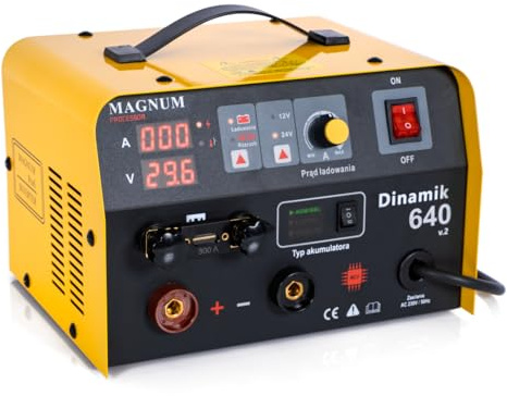 Autobatterie Ladegerät Magnum Dinamik 640 v2 – Intelligentes Batterieladegerät mit Starthilfe für 12/24V – Schnellladung für Pb, AGM, Gel & LiFePO4 Bestschweissen.de